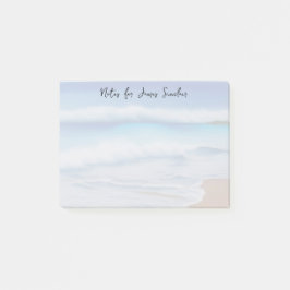 Bloco De Notas Breakers em uma praia Sandy