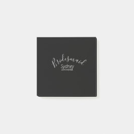 Bloco De Notas Bridesmaid bachelorette party add name modern