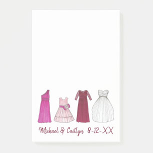Bloco De Notas Brigada do Partido Bridal da EQUIPE Bridesmaid Flo