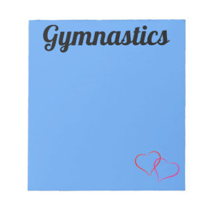 Bloco De Notas Bright Blue GYMNASTICS NOTEPAD