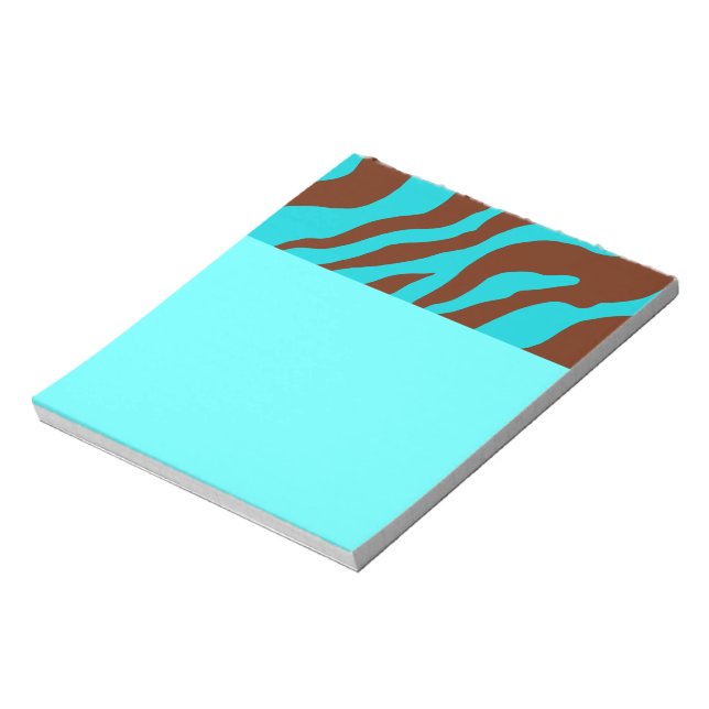 Bloco De Notas Bright Zebra Print Notepad (Invertido)