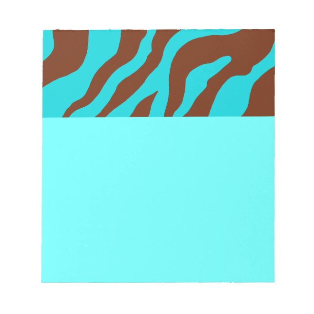Bloco De Notas Bright Zebra Print Notepad (Frente)
