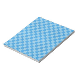 Bloco De Notas Brilho Azul Xadrez