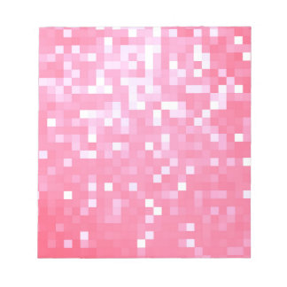 Bloco De Notas Brilho de Pixel Rosa