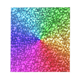 BLOCO DE NOTAS BRILHO DO ARCO-ÍRIS