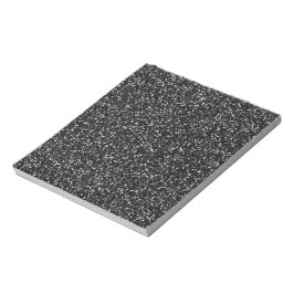 Bloco De Notas Brilho Preto Cinza
