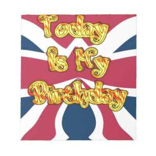 Bloco De Notas British Birthday dá Impressão de arte