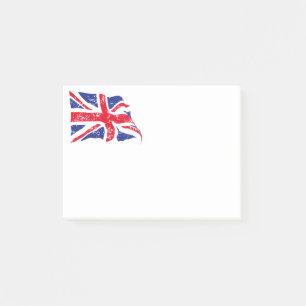Bloco De Notas British Flag Posta as notas