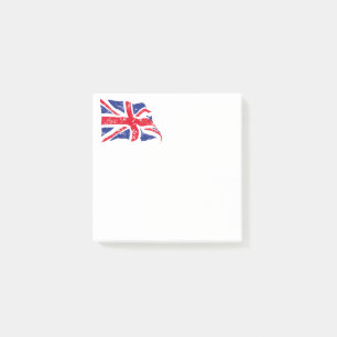 Bloco De Notas British Flag Posta as notas