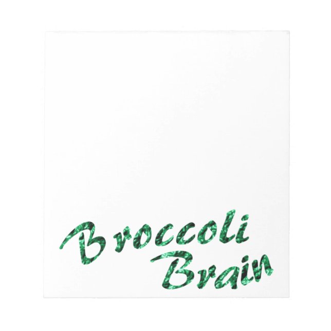 Bloco De Notas Broccoli brain (Frente)