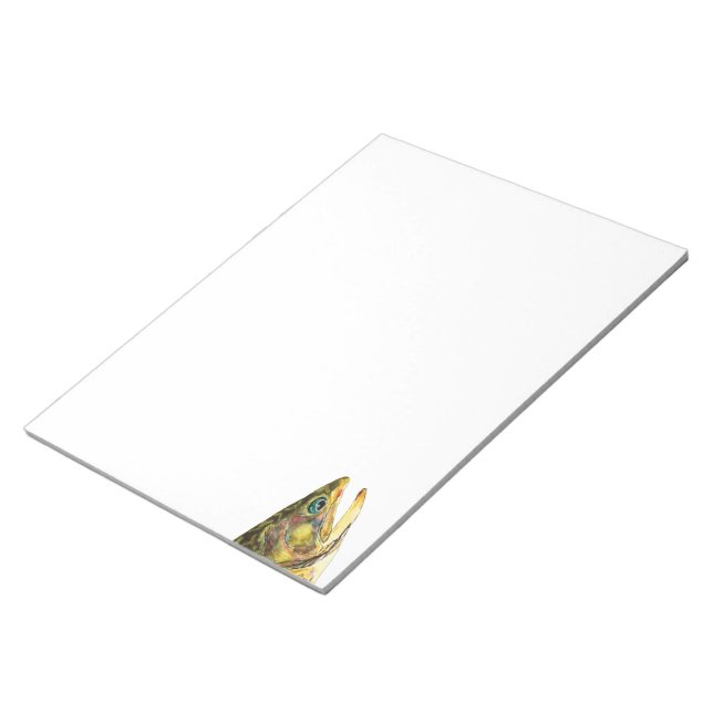 Bloco De Notas Brook Trout Pescador (Inclinado)