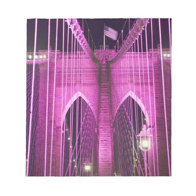 Bloco De Notas Brooklyn Bridge Lit Purple (Frente)