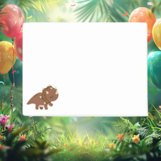 Bloco De Notas Brown Boho Dinosaur (Discover the charm of Brown Boho Dinosaur Post-it Notes! )