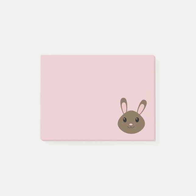 Bloco De Notas Brown Bunny Adorável (Frente)