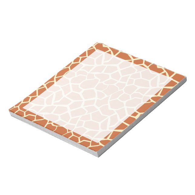 Bloco De Notas Brown Giraffe Pattern (Invertido)