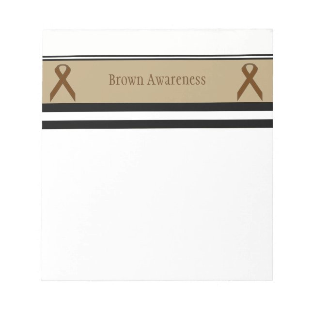 Bloco De Notas Brown Standard Ribbon por Kenneth Yoncich (Frente)