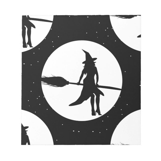 Bloco De Notas bruxa de halloween (Frente)