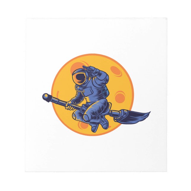 Bloco De Notas Bruxa Espacial (Frente)