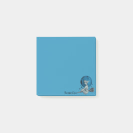 Bloco De Notas Bruxa Spooky no Broomstick Blue