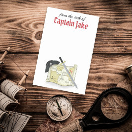 Bloco De Notas Buccaneer de Mapa Antigo de Pirata Moderna