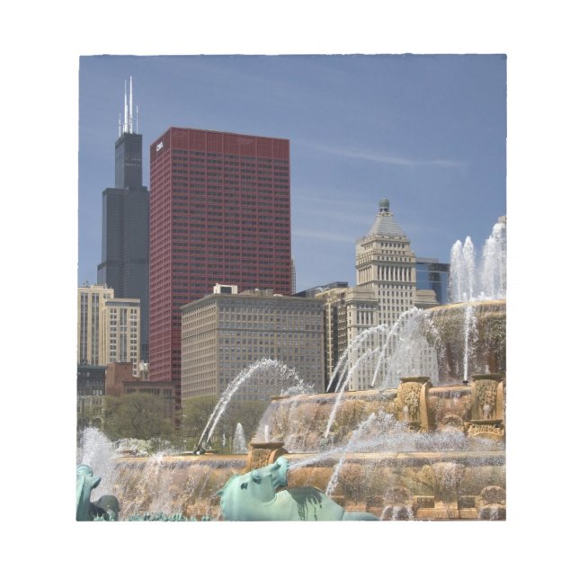Bloco De Notas Buckingham Fountain, localizado em Grant Park, (Frente)