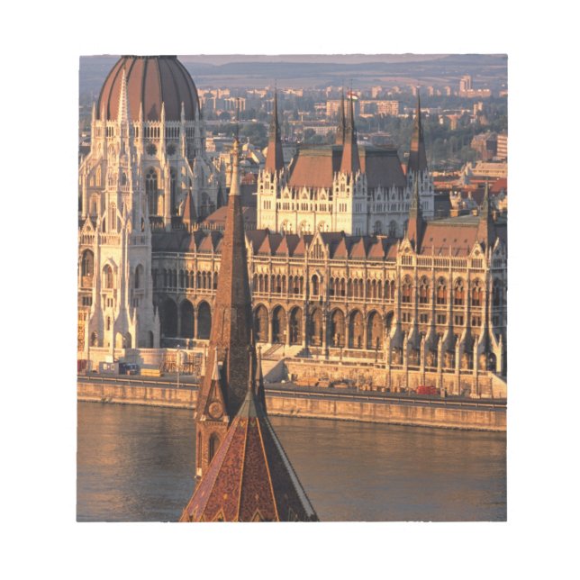 Bloco De Notas Budapest, Hungria, Rio Danúbio, Parlamento (Frente)