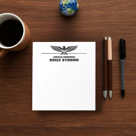 Bloco De Notas Built Strong Personalized Eagle