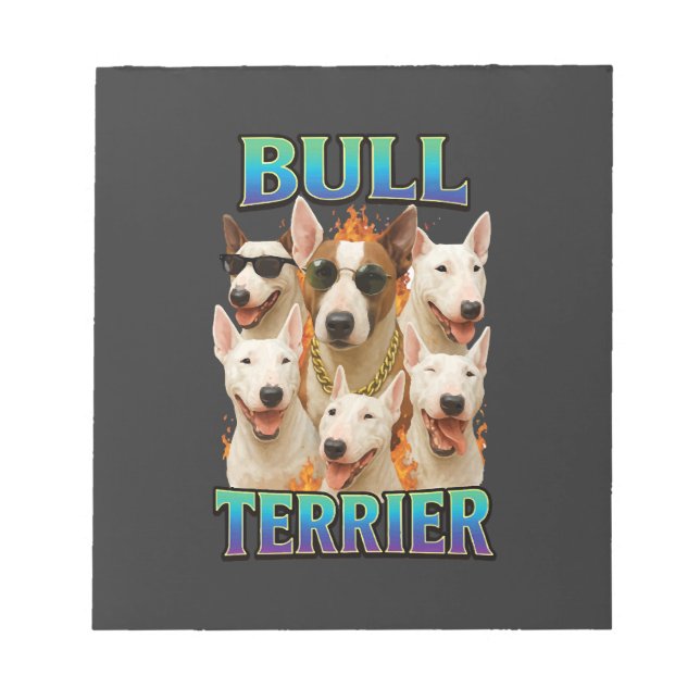 Bloco De Notas Bull Terrier  (Frente)