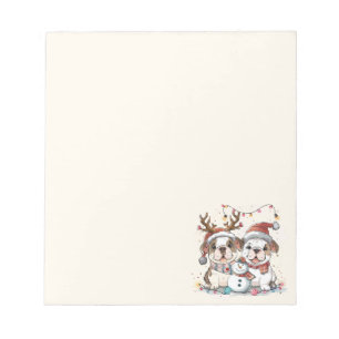 Bloco De Notas Bulls Ingleses de Natal
