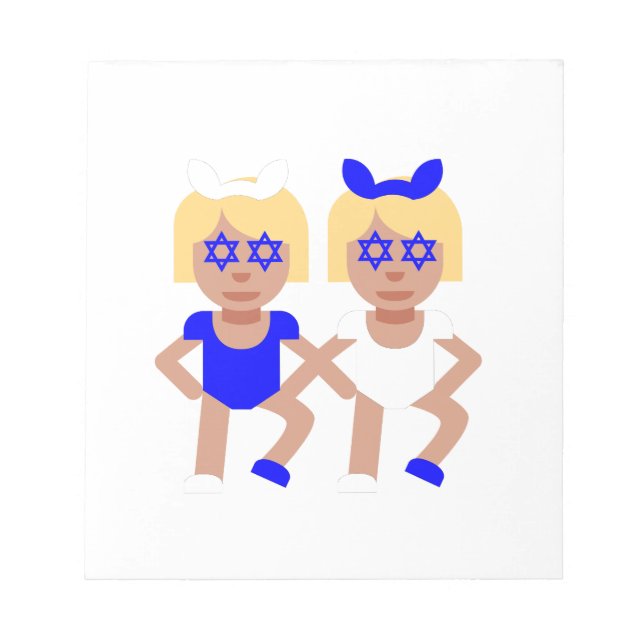 Bloco De Notas bunny ears hanukkah (Frente)