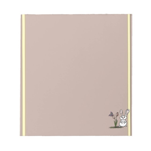 Bloco De Notas Bunny & Tulips Notepad (Frente)
