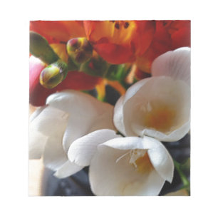 Bloco De Notas buquê de freesias