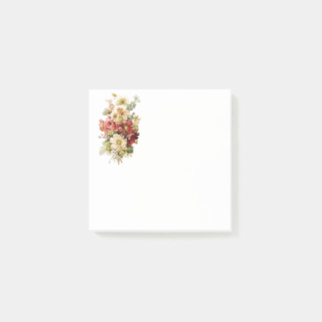 Bloco De Notas Buquê Floral (Frente)