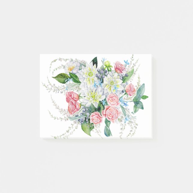 Bloco De Notas Buquê Floral (Frente)