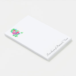 Bloco De Notas Buquê Floral Bonito Personalizável