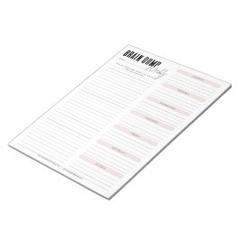 Bloco De Notas BURACO DO CÉREBRO | Escamudo Semanal