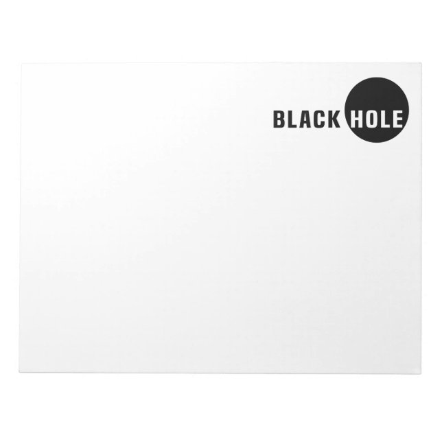 Bloco De Notas Buraco Negro (Frente)