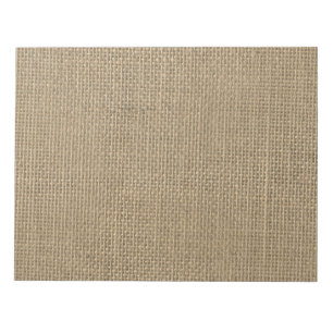Bloco De Notas Burlap in Natural Beige