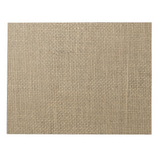 Bloco De Notas Burlap in Natural Beige