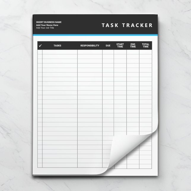 Bloco De Notas Business Project Management Task Tracker Notepad (Criador carregado)