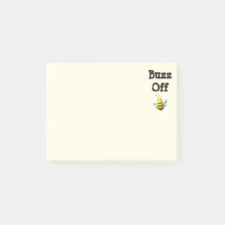 Bloco De Notas Buzz Off Bee Bumblebee Custom Text