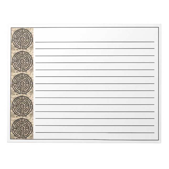 Bloco De Notas BYRINTH V 11x8.5 Notepad + Linhas (Frente)