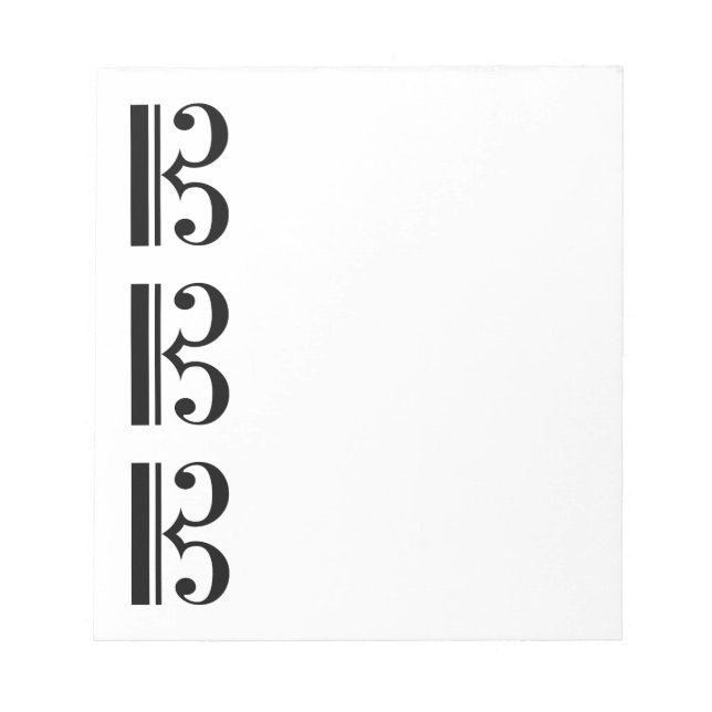 Bloco De Notas C-Clef (Frente)