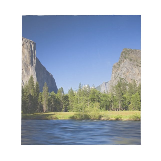 Bloco De Notas CA, Parque Nacional de Yosemite, vista do vale com (Frente)