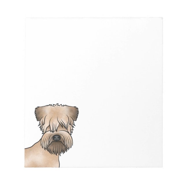 Bloco De Notas Cabeça de cachorro de desenho animado Irish Soft-C (Frente)