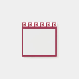 Bloco De Notas Cabeçalho de Design Geométrico Bonito