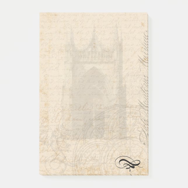 Bloco De Notas Cabeçalho Medieval - Palimpsesto (Frente)