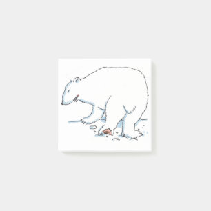 Bloco De Notas Cabeçotes de notas de depósito de Urso Polar