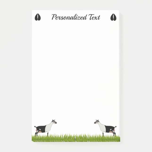 Bloco De Notas Cabra Leiteira Alpina Personalizada (Frente)