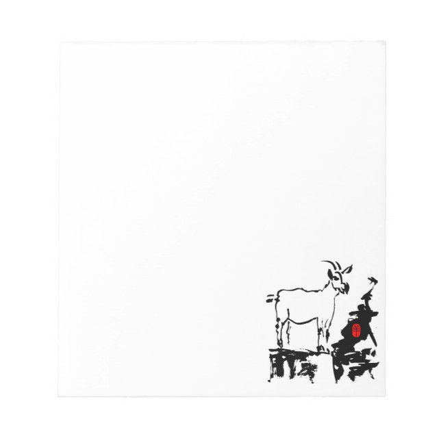 Bloco De Notas Cabra rocha rocha Notepad Zodiac, Ano Chinês Vietn (Frente)
